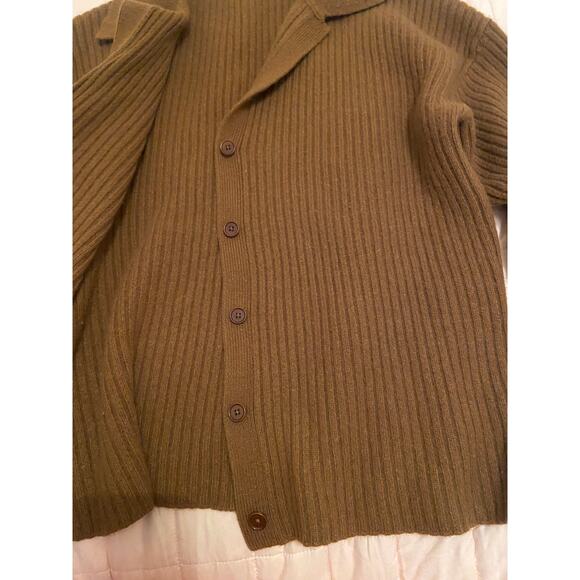 EUC Reformation Cafe Fantino Cashmere Collared Cardigan sz: S - Picture 13 of 16